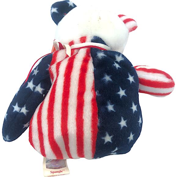 Ty Beanie Baby 1998 - Spangle USA w/ Protective Tag Covering - Picture 2 of 2